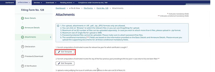 Perform the computation of your Estimated Income for the current Tax Year